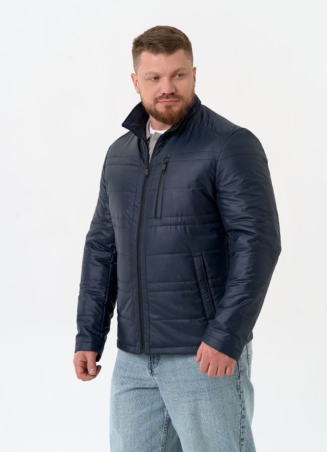 Мужская куртка с воротником стойкой модель № 32543 универмаг малина