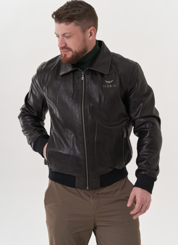 Мужская кожаная куртка "пилот"