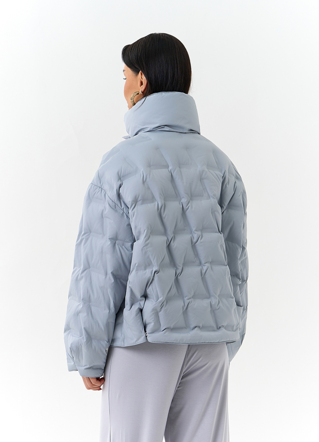 Женская куртка с воротником стойкой модель № 32662 универмаг малина