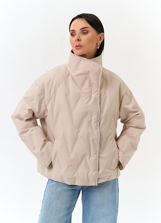 Женская куртка с воротником стойкой модель № 32836 в рассрочку