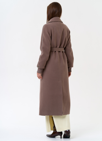 Женское пальто с декоративными молниями