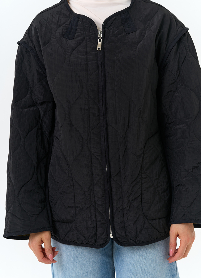 Женская двухсторонняя куртка модель № 32831 универмаг малина