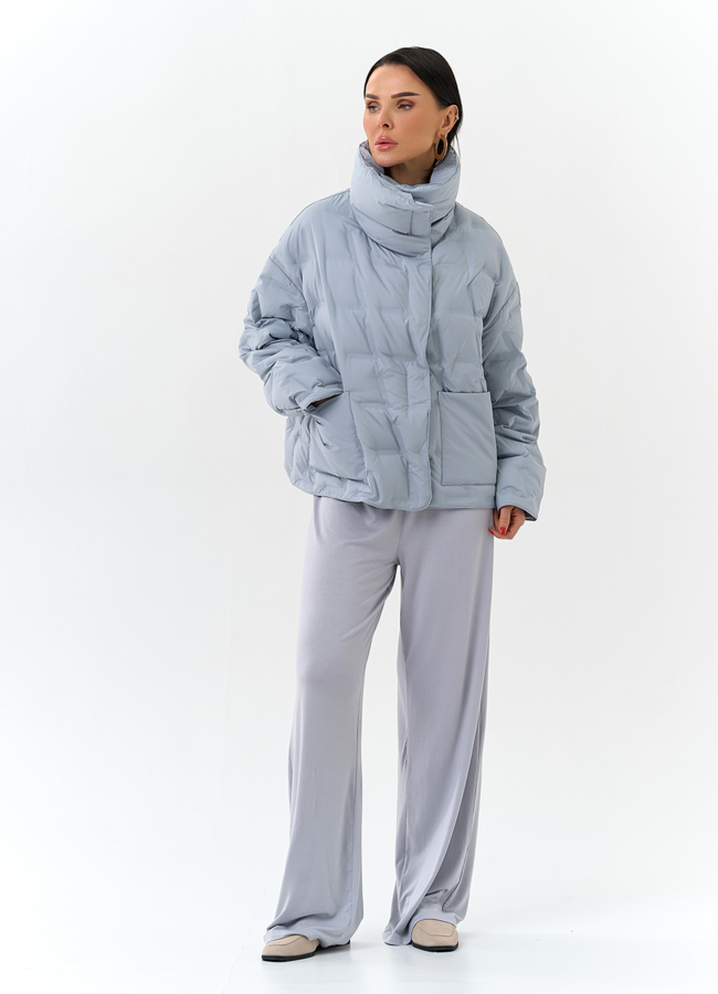 Женская куртка с воротником стойкой модель № 32662 универмаг малина