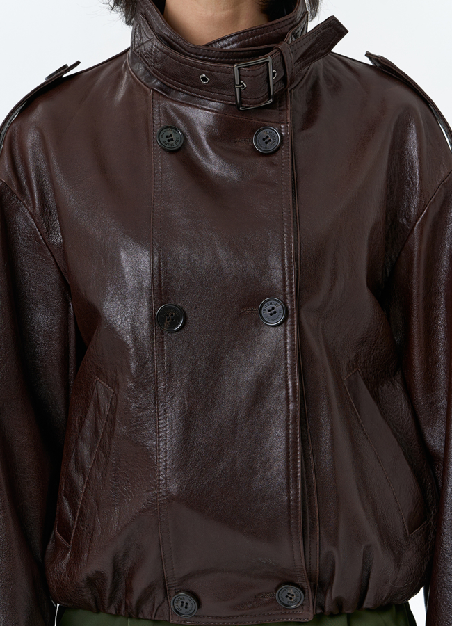 Женская куртка из натуральной кожи модель № 32676 универмаг малина