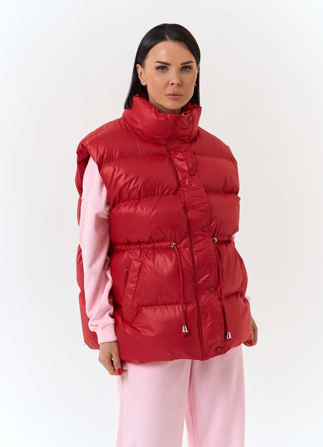 Женский утепленный жилет модель № 33091 универмаг малина
