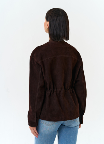 Жакет из натуральной замши