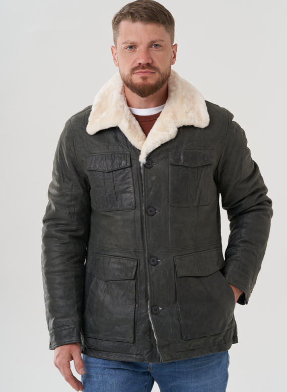 Куртка мужская из натуральной кожи 