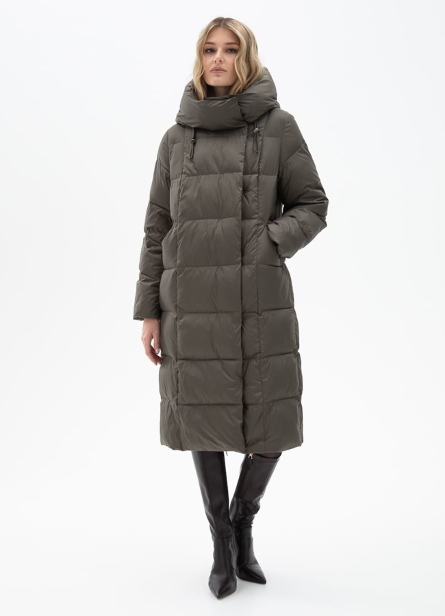 Женский пуховик с капюшоном модель № 31153 в рассрочку