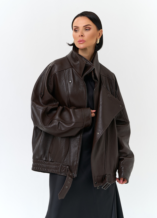 Женская куртка из натуральной кожи модель № 31397 универмаг малина