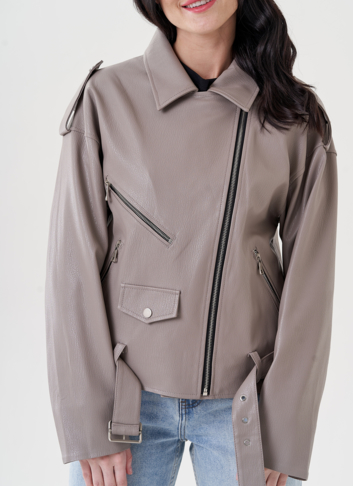 Женская куртка косуха из эко кожи 