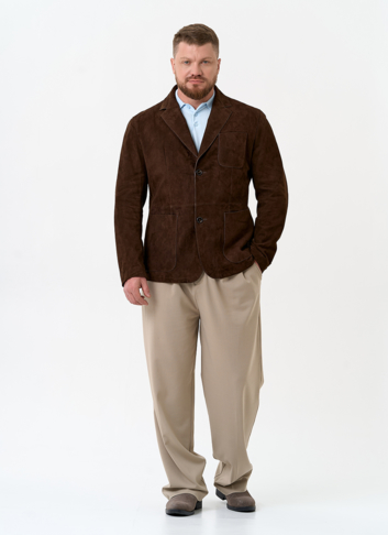 Мужской пиджак из натуральной замши