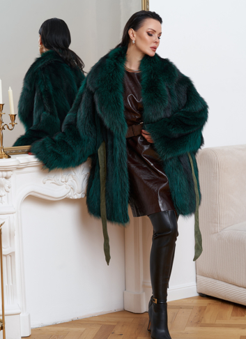 Шуба из енота летучая мышь